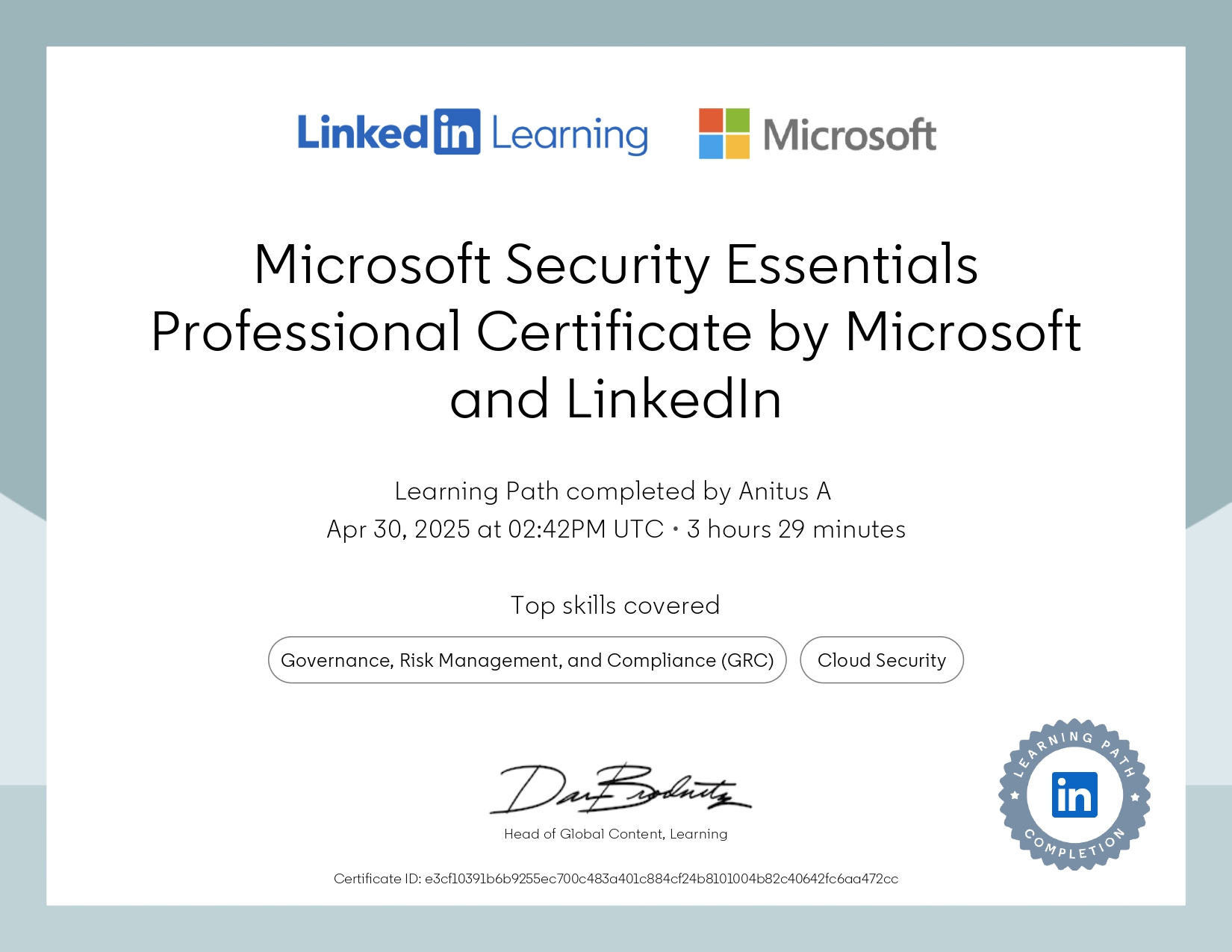 Certificate 2